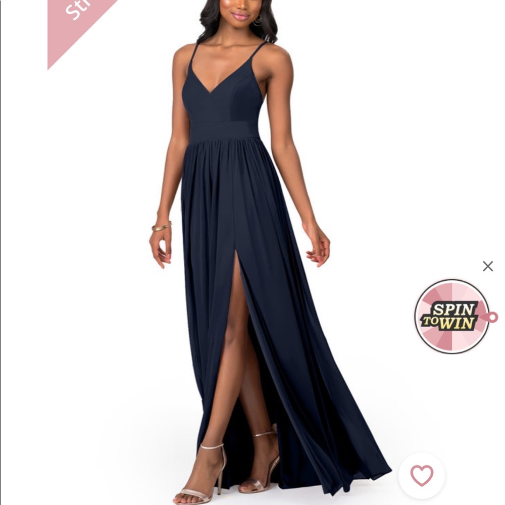 Azazie Kiri Dark Navy Dress